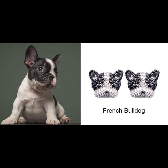 (H3) Bulldog Earrings - Picture 8 of 8